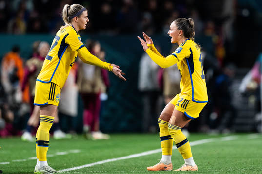 Olivia Schough and Johanna Rytting Kaneryd of Sweden