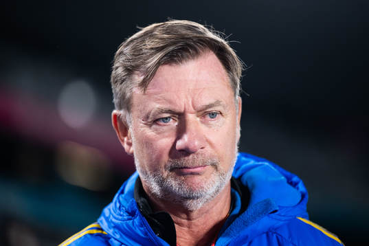 Head coach Peter Gerhardsson of Sweden