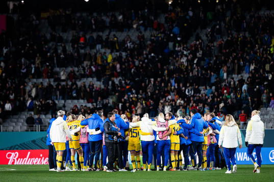 Players of Sweden gather