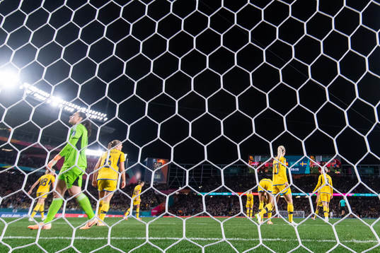 goalkeeper Zecira Musovic of Sweden looks dejected
