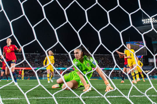 Goalkeeper Zecira Musovic of Sweden