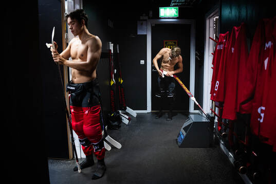 Luleås målvakter Matteus Ward och Joel Lassinantti