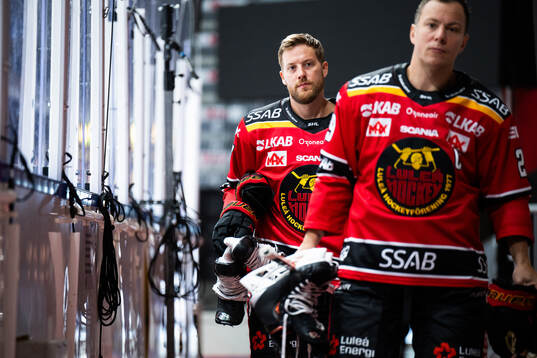Luleås Linus Omark och Erik Gustafsson