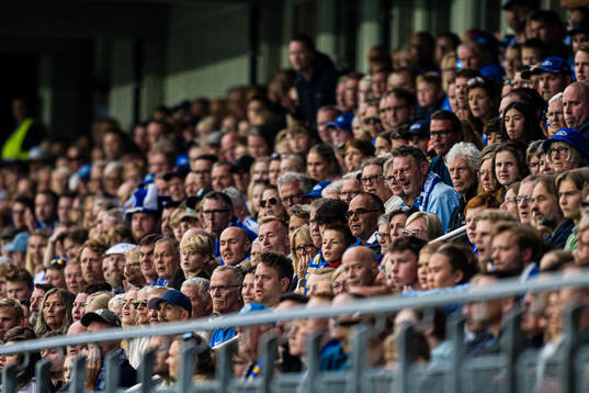 Spectators in the stands