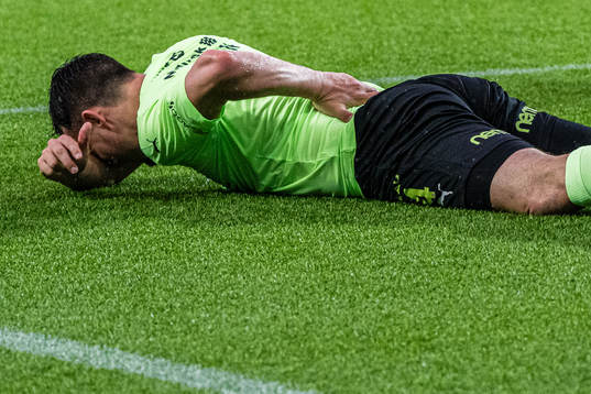 Vegard Forren of Klaksvik in pain