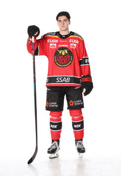 Luleås Joel Kantposerar för ett porträtt