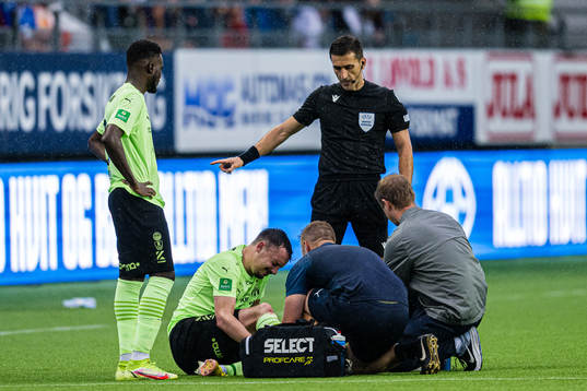 Vegard Forren of Klaksvik in pain