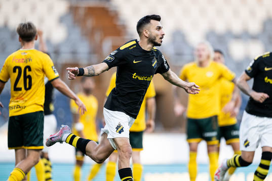 AIKs Ioannis Pittas jublar