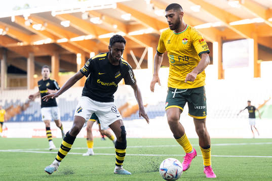 AIKs Abdihakin Ali och Dalkurds Rassa Rahmani