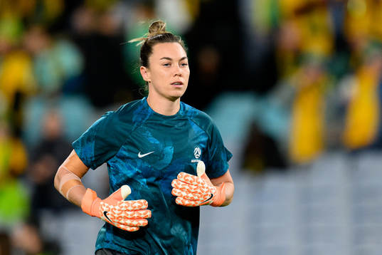 Goalkeeper Mackenzie Arnold of Australia