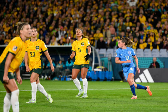 Ella Toone of England celebrates