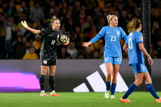 goalkeeper Mackenzie Arnold of Australia reacts