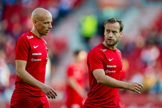 Ruben Kristiansen and Bård Finne of Brann