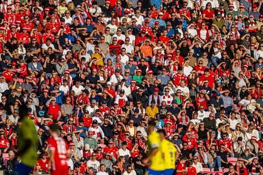 Spectators in the stands