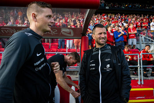Erik Huseklepp, assistant coach of Brann, and Eirik