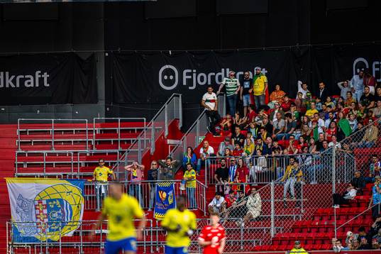 Spectators in the stands