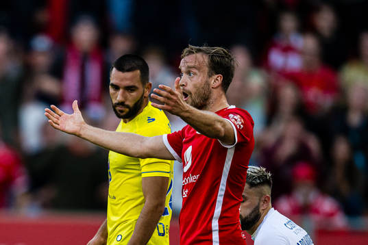 Bård Finne of Brann reacts