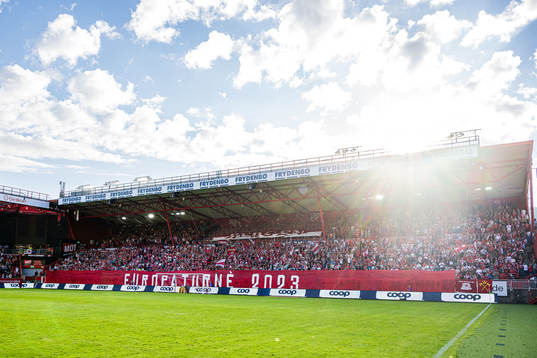 Spectators in the stands