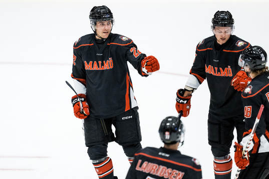 Malmö Redhawkss Janne Kuokkanen jublar