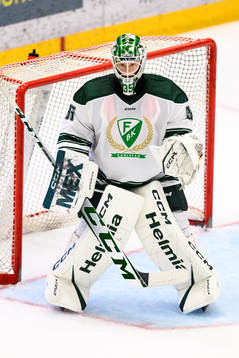 Färjestads målvakt Carl Lindbom
