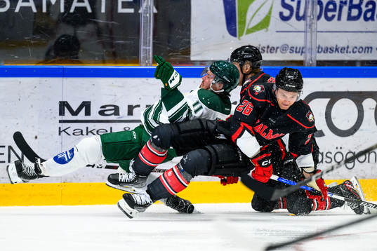 Färjestads Joakim Nygård och Malmö Redhawks Teemu