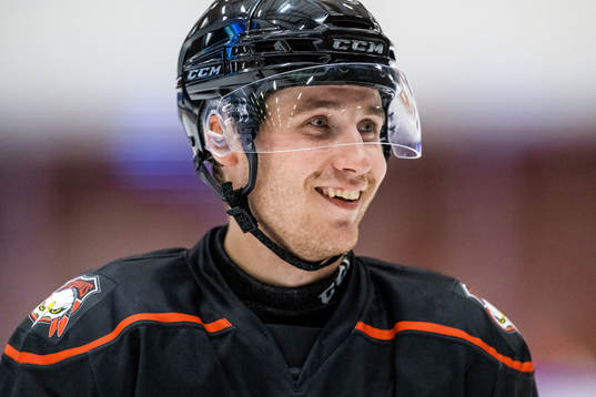 Malmö Redhawks Janne Kuokkanen jublar