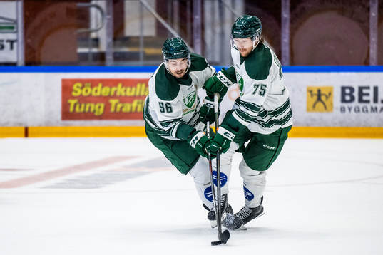 Färjestads David Tomasek och Jeremy Groleau