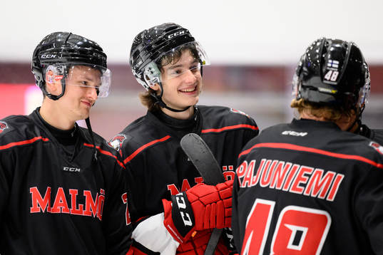 Malmö Redhawks Teemu Kivihalme och Dominik Badinka