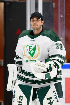 Färjestads målvakt Max Lagace