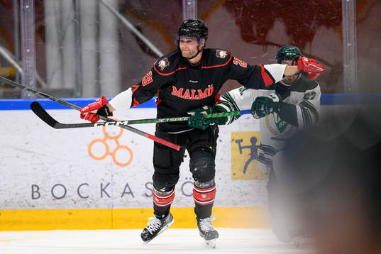 Malmö Redhawks Kim Rosdal och Färjestads August Tornberg