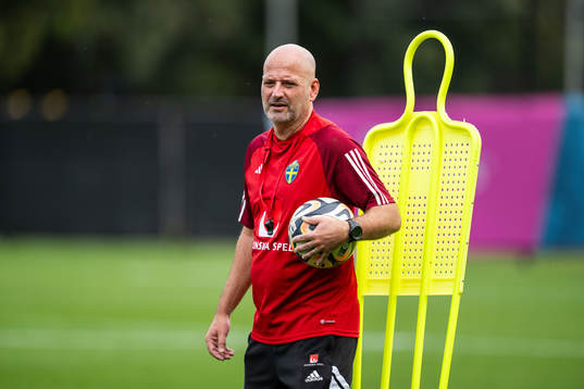 Assistant coach Magnus Wikman of the Swedish women's