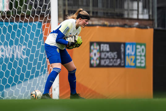 Goalkeeper Tove Enblom of the Swedish women's national