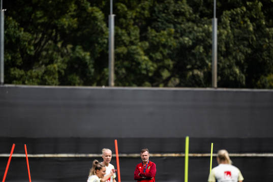 Head coach Peter Gerhardsson of the Swedish women's