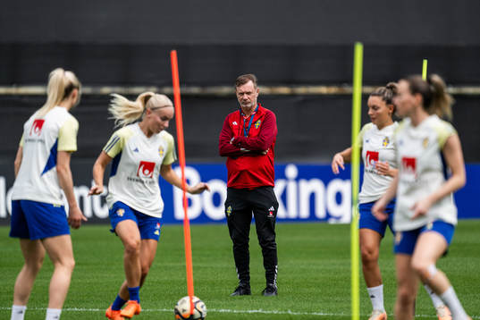 Head coach Peter Gerhardsson of the Swedish women's