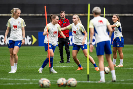 Head coach Peter Gerhardsson of the Swedish women's