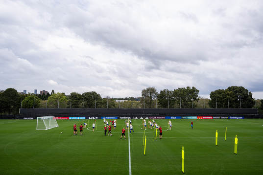 Players of the Swedish women's national football team at a