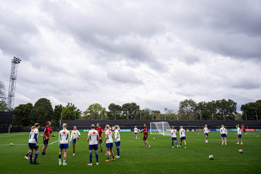 Players of the Swedish women's national football team at a