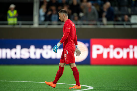Västerås SKs målvakt Anton Fagerström deppar