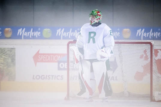 Christoffer Rifalk of Rögle looks dejected
