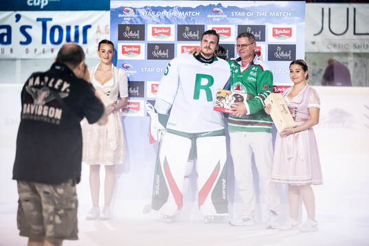 Goalkeeper Christoffer Rifalk of Rögle, player of the match