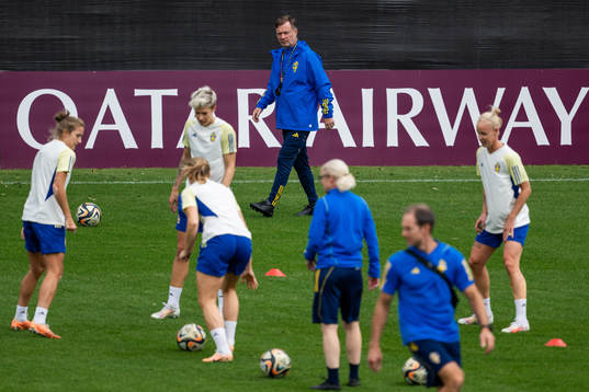 Head coach Peter Gerhardsson of the Swedish women's