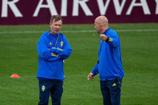 Head coach Peter Gerhardsson and assistant coach Magnus