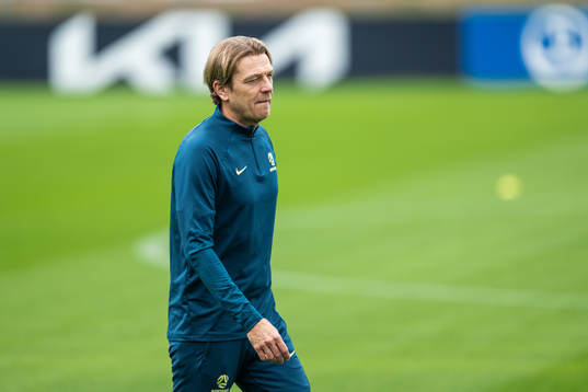 Head coach Tony Gustavsson of the Australian women's