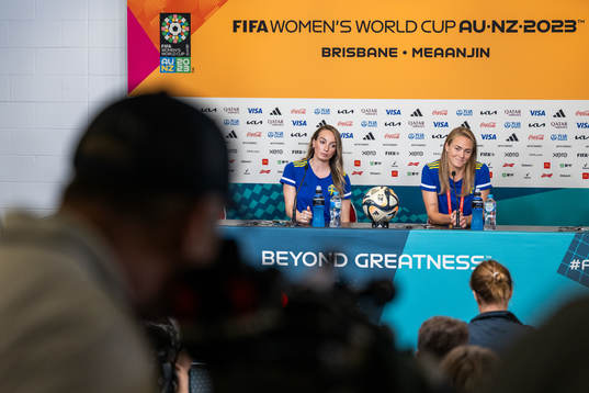 Bläddra bland fler bilder av FIFA Women's World Cup 2023, day 30, Sweden, Press conference