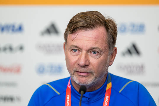 Head coach Peter Gerhardsson of the Swedish women's