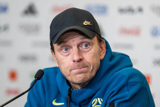 Head coach Tony Gustavsson of the Australian women's