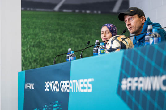 Head coach Tony Gustavsson of the Australian women's