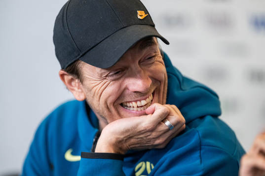 Head coach Tony Gustavsson of the Australian women's