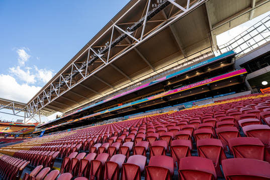 General view of stands at Brisbane Stadium