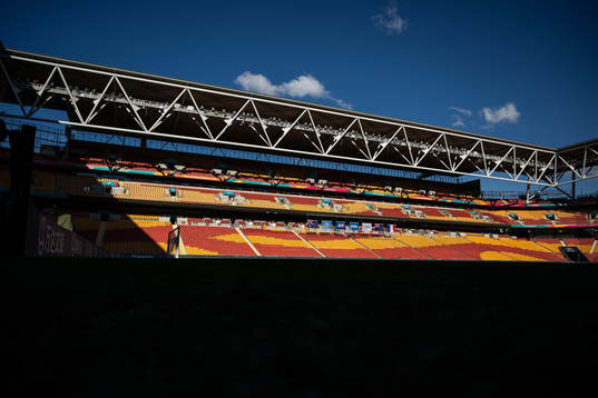 General view of stands at Brisbane Stadium